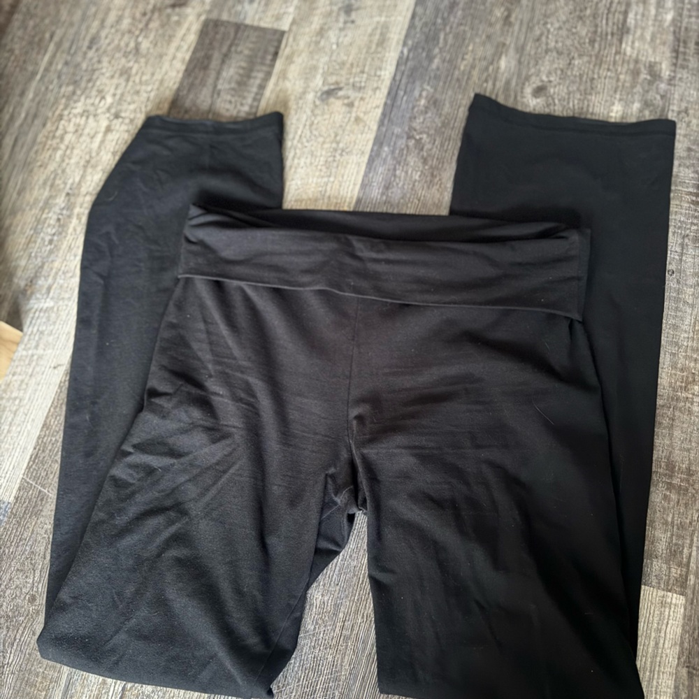 VS bootcut cotton fold over Yoga Pants